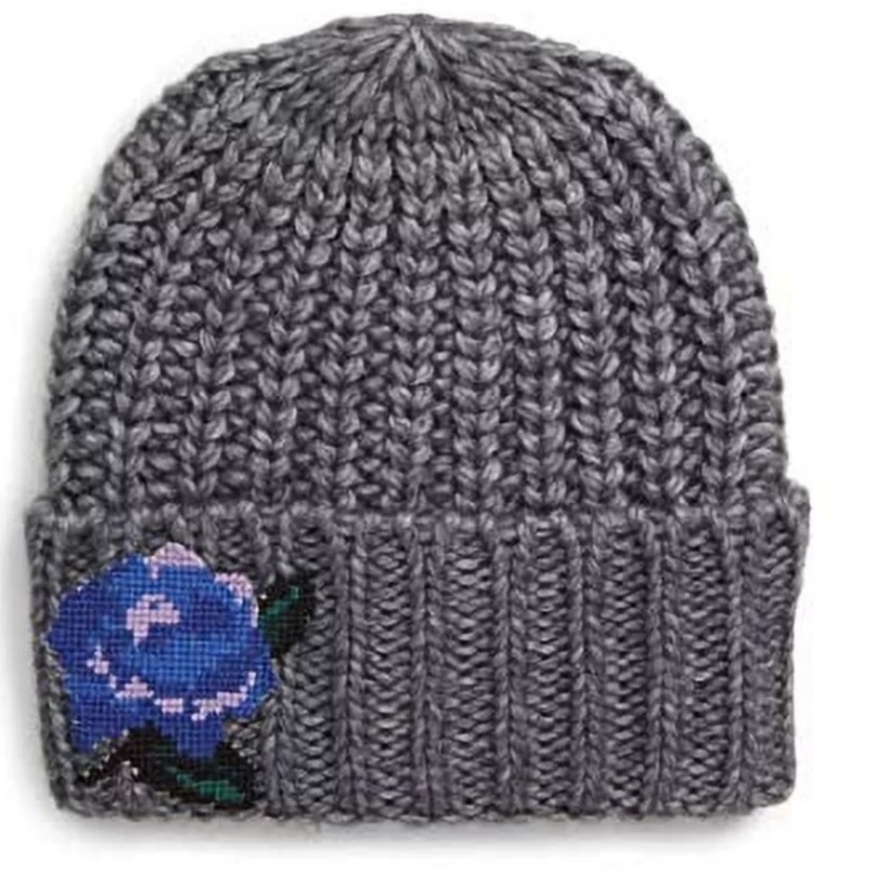 FREE PEOPLE EVERYTHING ROSY KNIT HAT ONE SIZE - Picture 3 of 4
